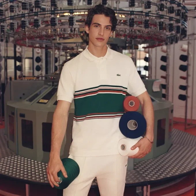 Men’s Made in France Classic Fit Striped Polo