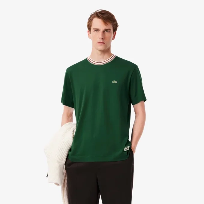 Men’s Made in France Stripe Neck T-Shirt