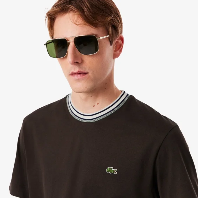 Men’s Made in France Stripe Neck T-Shirt