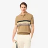 Men’s Made in France Striped Polo Collar Sweater