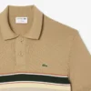 Men’s Made in France Striped Polo Collar Sweater