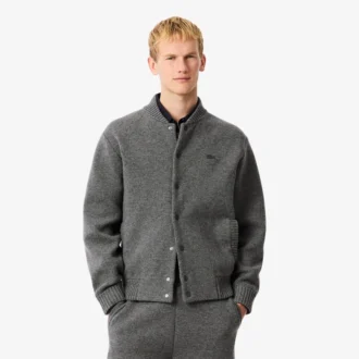 Men’s Merino Wool Jersey Bomber Jacket