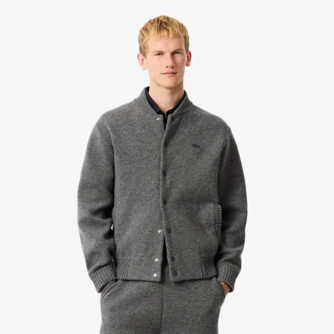 Men’s Merino Wool Jersey Bomber Jacket