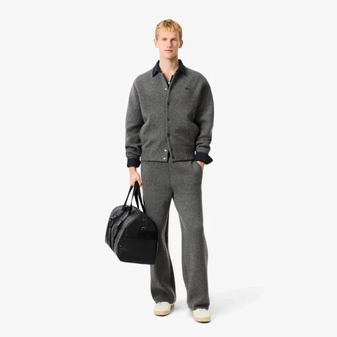 Men’s Merino Wool Jersey Bomber Jacket