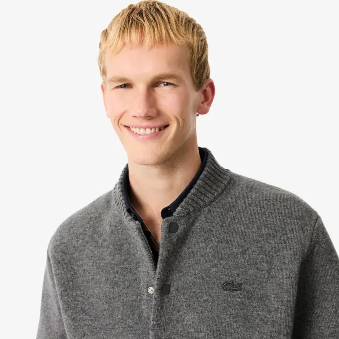 Men’s Merino Wool Jersey Bomber Jacket
