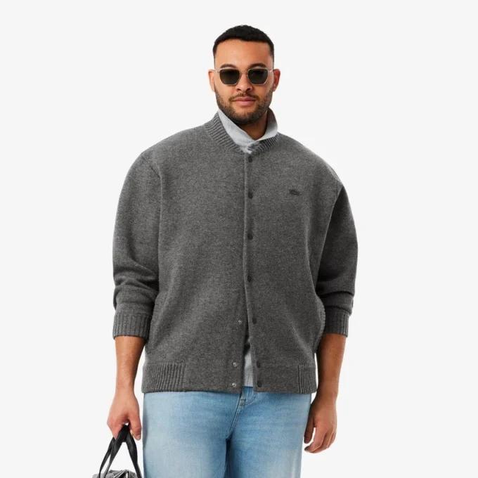 Men’s Merino Wool Jersey Bomber Jacket