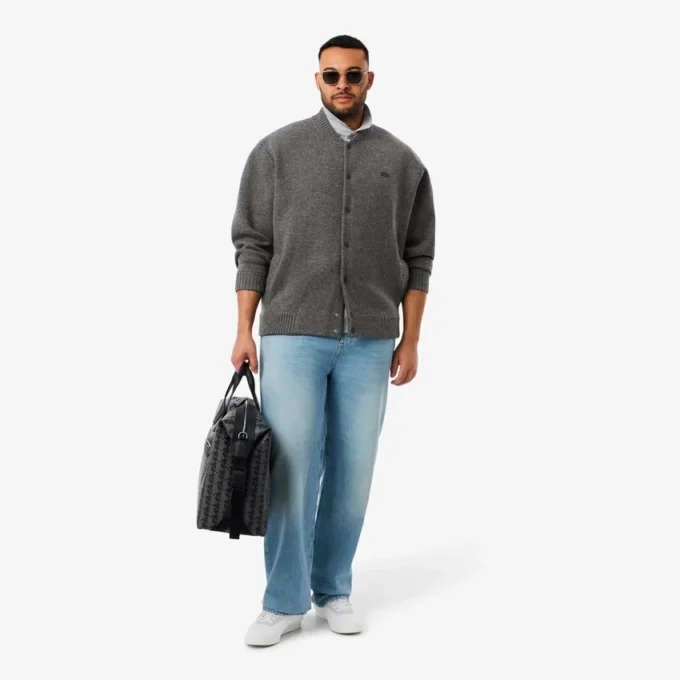 Men’s Merino Wool Jersey Bomber Jacket