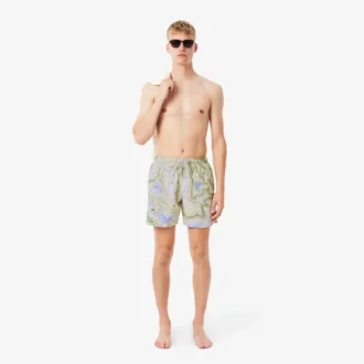 Men’s Mid-Length Print Swim Trunks
