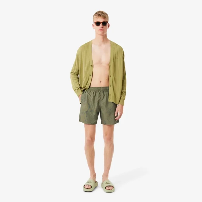 Men’s Mid-Length Print Swim Trunks