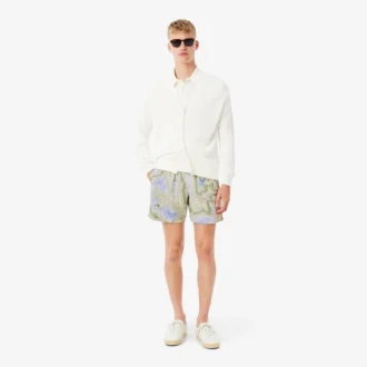 Men’s Mid-Length Print Swim Trunks