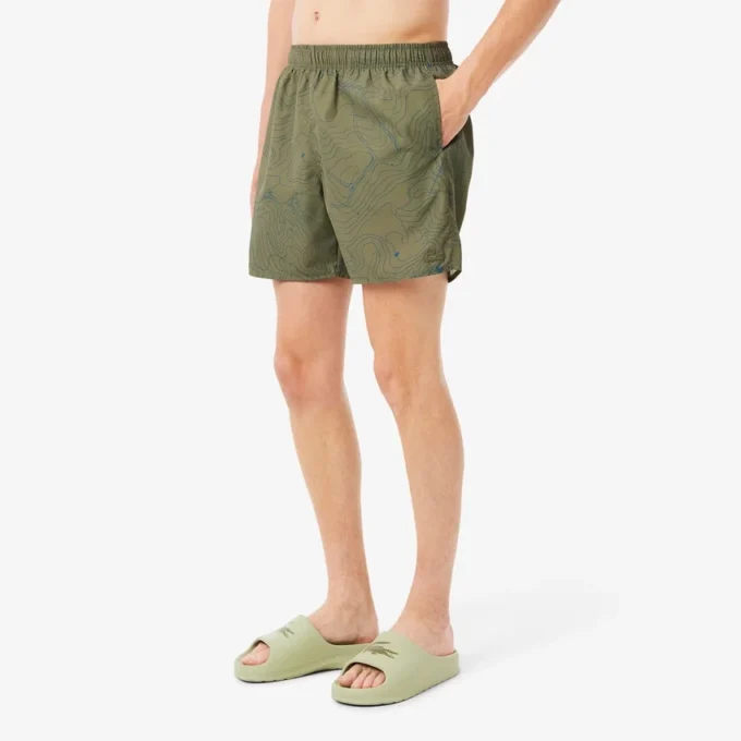 Men’s Mid-Length Print Swim Trunks