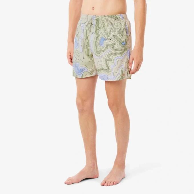 Men’s Mid-Length Print Swim Trunks