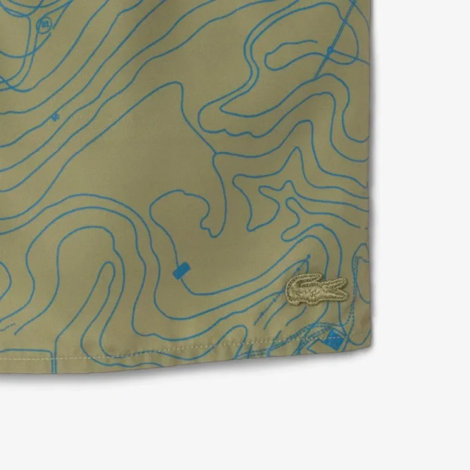 Men’s Mid-Length Print Swim Trunks