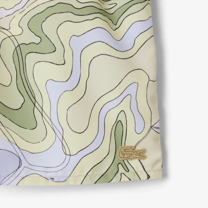 Men’s Mid-Length Print Swim Trunks