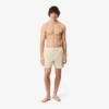 Men’s Mid Length Striped Textured Swim Trunks