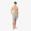 Men’s Mid Length Striped Textured Swim Trunks