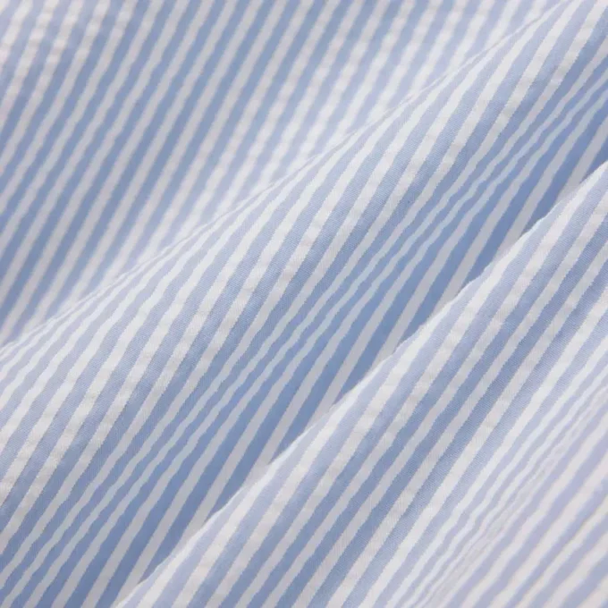 Men’s Mid Length Striped Textured Swim Trunks
