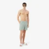 Men’s Mid Length Striped Textured Swim Trunks