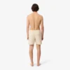 Men’s Mid Length Striped Textured Swim Trunks