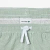 Men’s Mid Length Striped Textured Swim Trunks