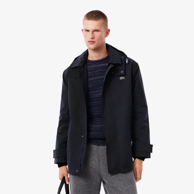 Men’s Mid-Length Water-Repellent Hooded Parka