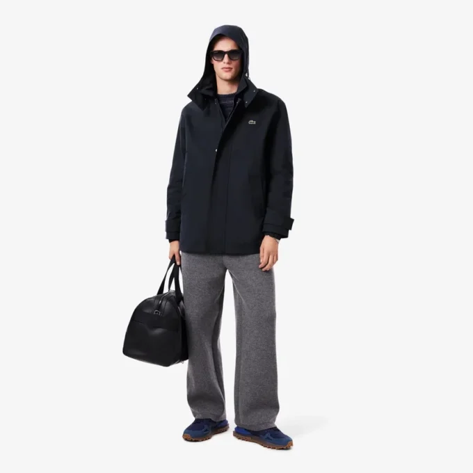 Men’s Mid-Length Water-Repellent Hooded Parka