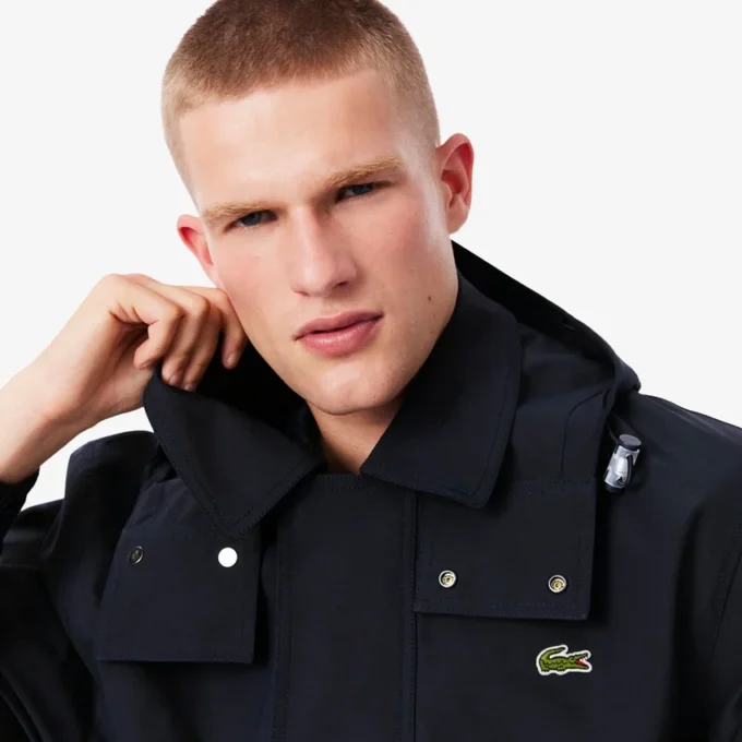 Men’s Mid-Length Water-Repellent Hooded Parka