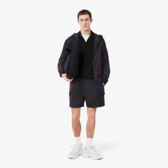 Men’s Ombra Print Nylon Cargo Shorts