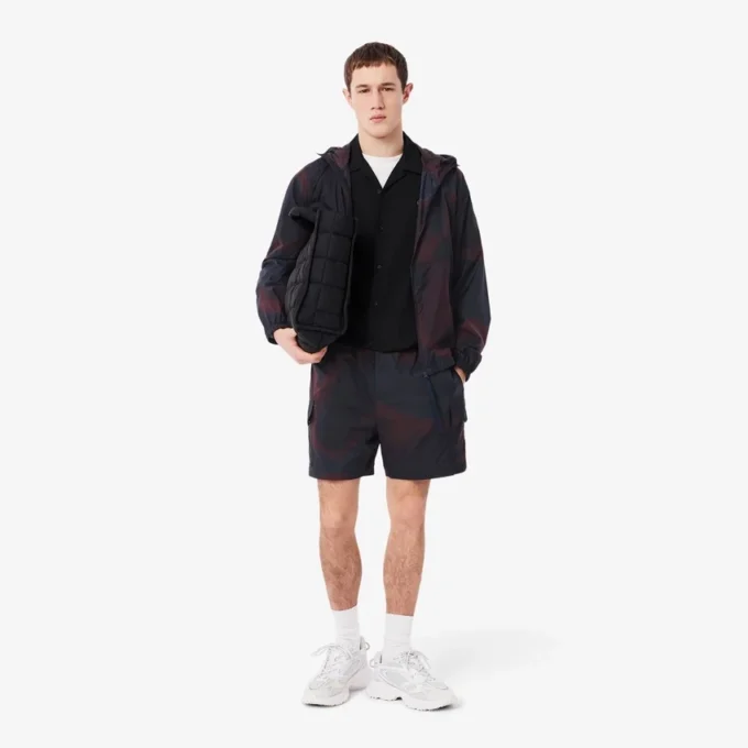 Men’s Ombra Print Nylon Cargo Shorts