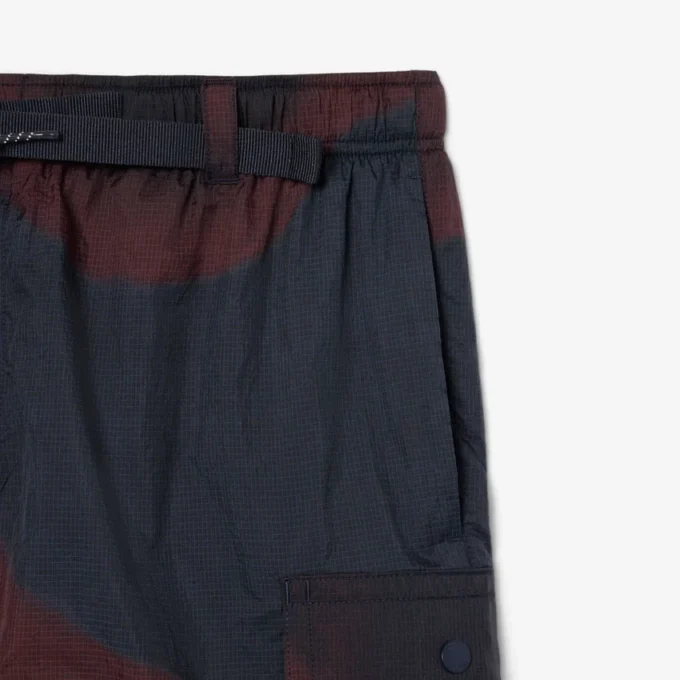 Men’s Ombra Print Nylon Cargo Shorts