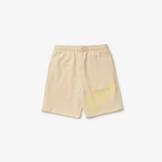 Men’s Oversized Crocodile Print Organic Cotton Fleece Shorts