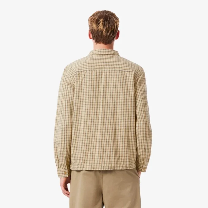 Men’s Oversized Heavy Cotton Plaid Overshirt