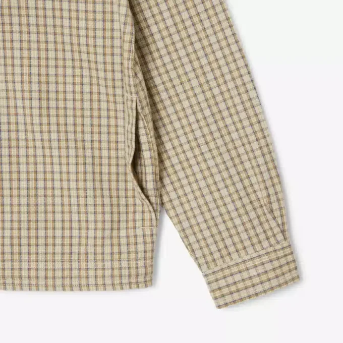 Men’s Oversized Heavy Cotton Plaid Overshirt
