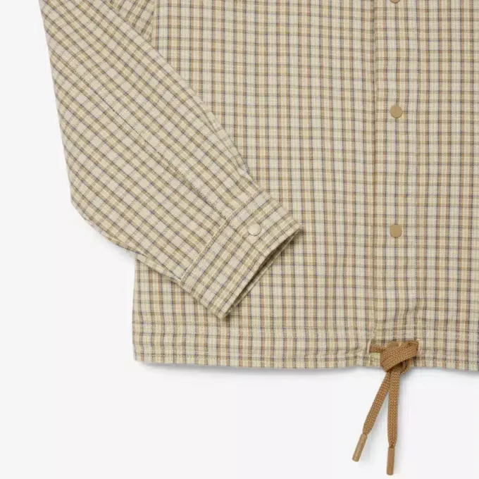 Men’s Oversized Heavy Cotton Plaid Overshirt