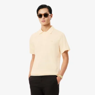 Men’s Paris Classic Fit Open Neck Embroidered Polo