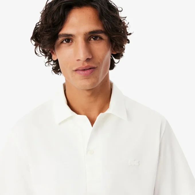 Men’s Paris Classic Fit Open Neck Embroidered Polo
