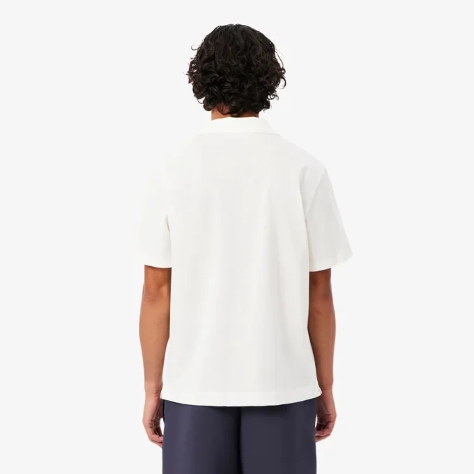 Men’s Paris Classic Fit Open Neck Embroidered Polo