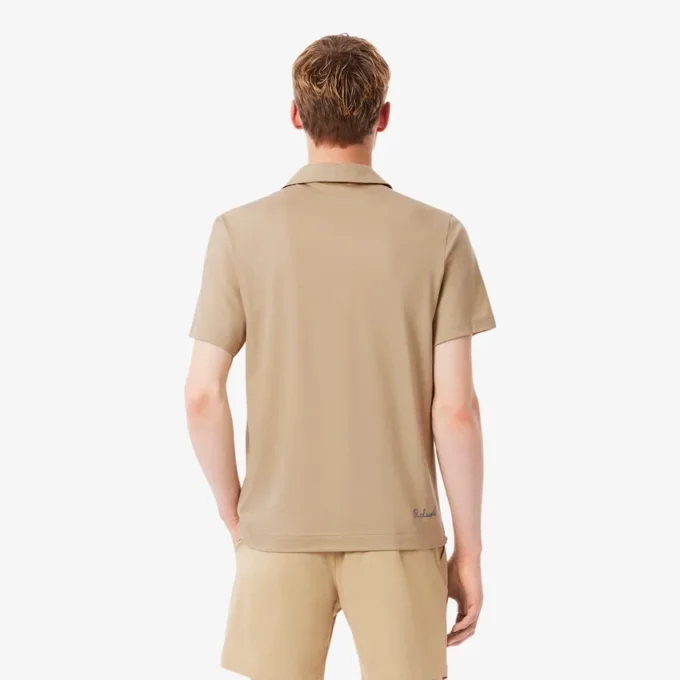 Men’s Paris Classic Fit Open Neck Embroidered Polo
