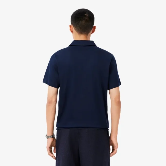 Men’s Paris Classic Fit Open Neck Embroidered Polo