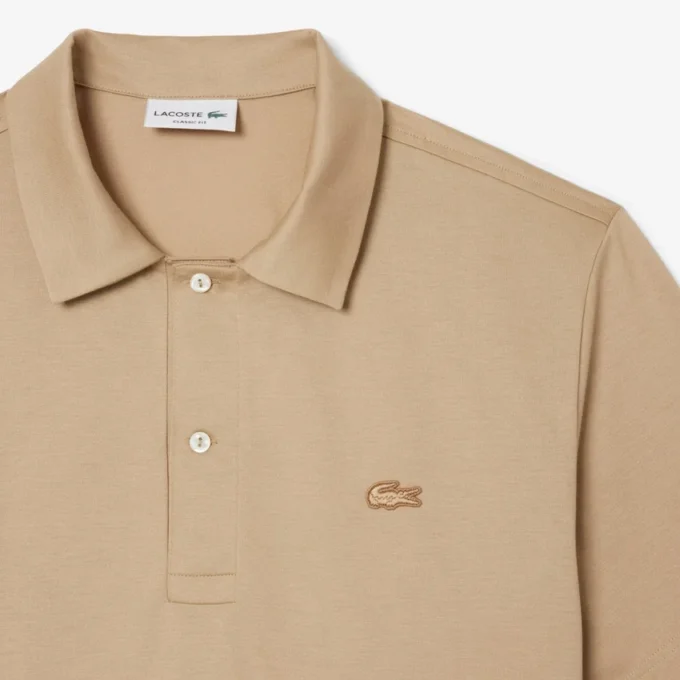 Men’s Paris Classic Fit Open Neck Embroidered Polo