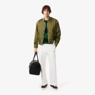 Men’s Pleated Twill Sweatpants