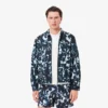 Men’s Print Motif Water-Repellent Windbreaker