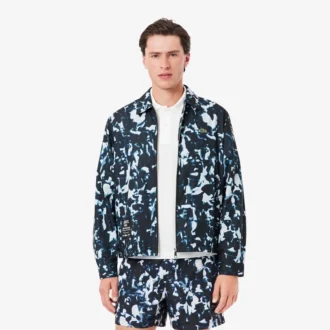 Men’s Print Motif Water-Repellent Windbreaker
