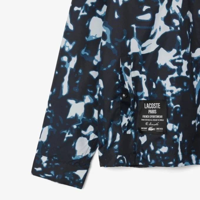 Men’s Print Motif Water-Repellent Windbreaker