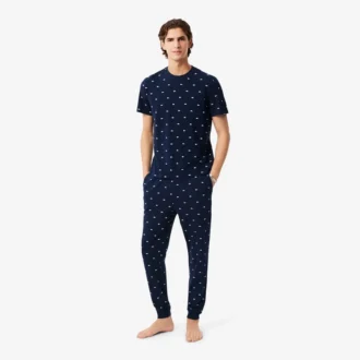 Men’s Printed Cotton Pajama Bottoms