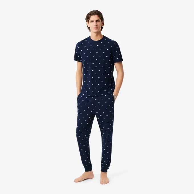 Men’s Printed Cotton Pajama Bottoms