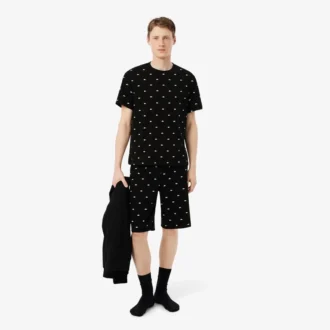 Men’s Printed Cotton Pajama Set