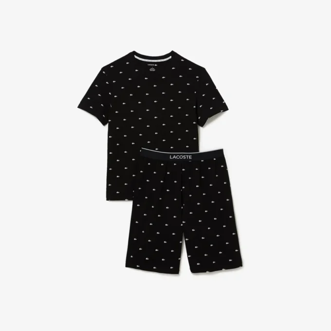 Men’s Printed Cotton Pajama Set