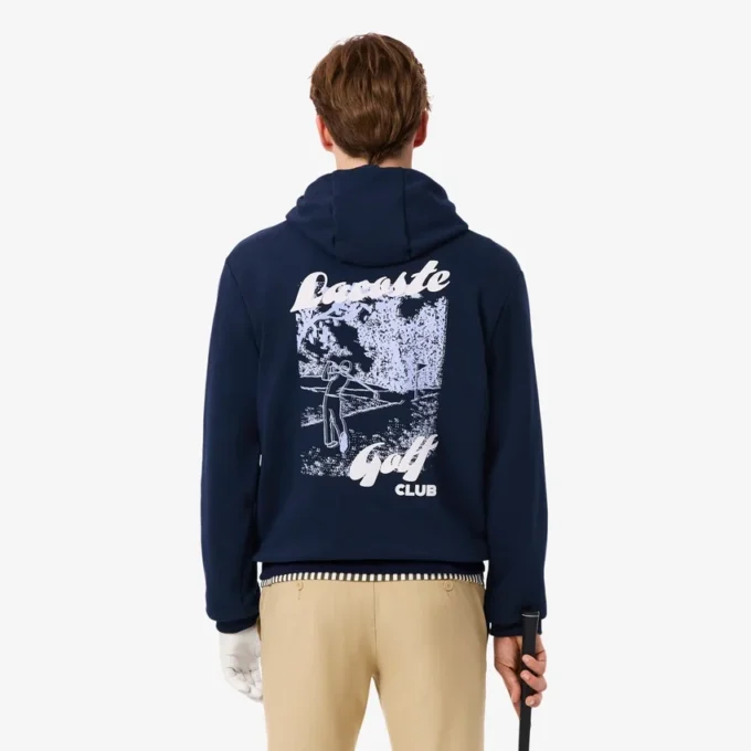 Men’s Printed Fleece Golf Hoodie