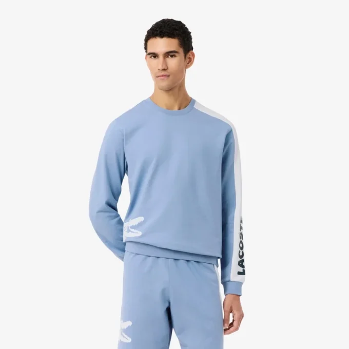 Men’s Printed Fleece Lounge Sweatshirt